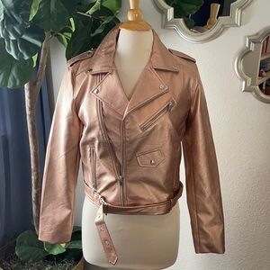 Faux leather Moto jacket